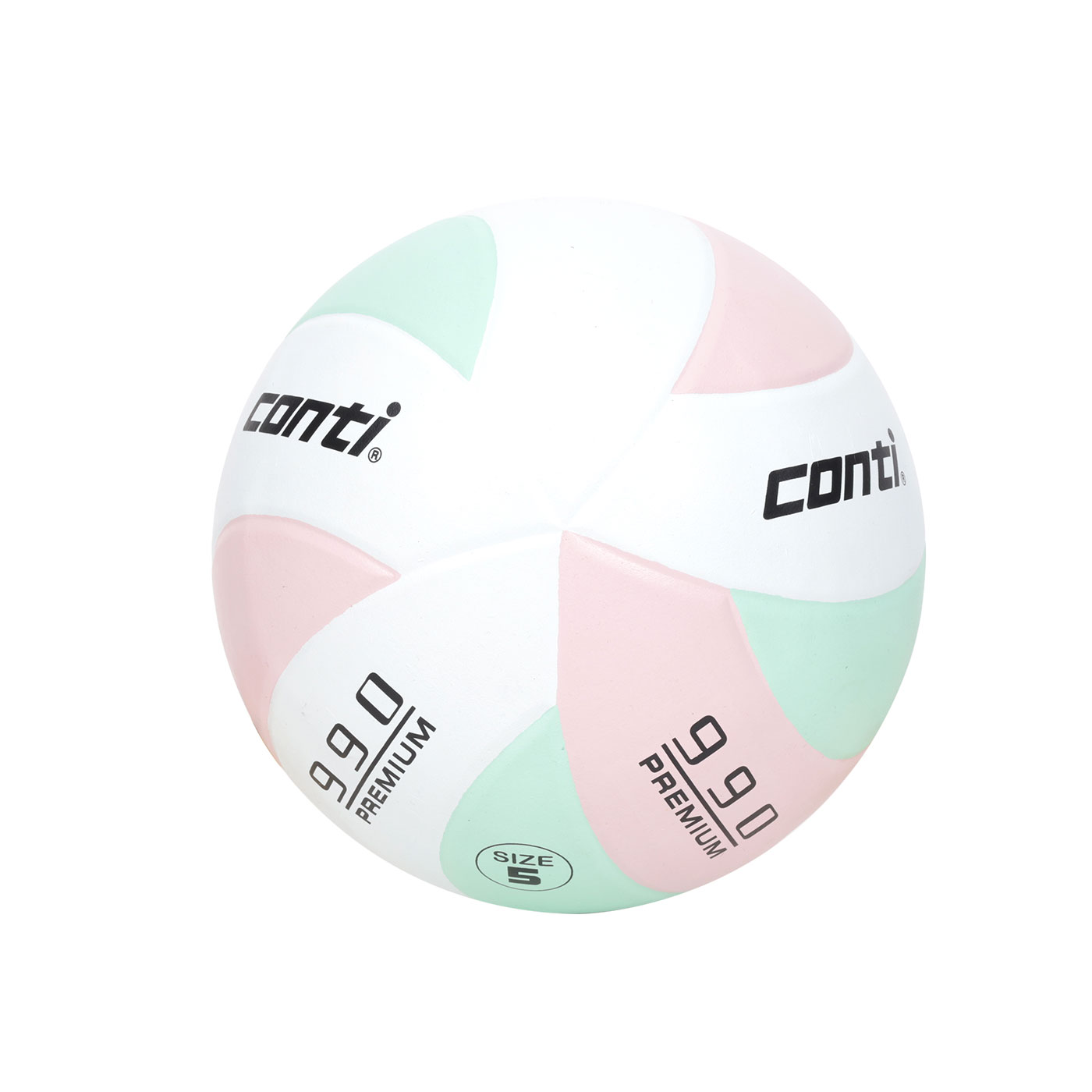 詠冠conti 5號頂級超世代橡膠排球 CONTI V990-5-WLPG - 淺綠淺粉白
