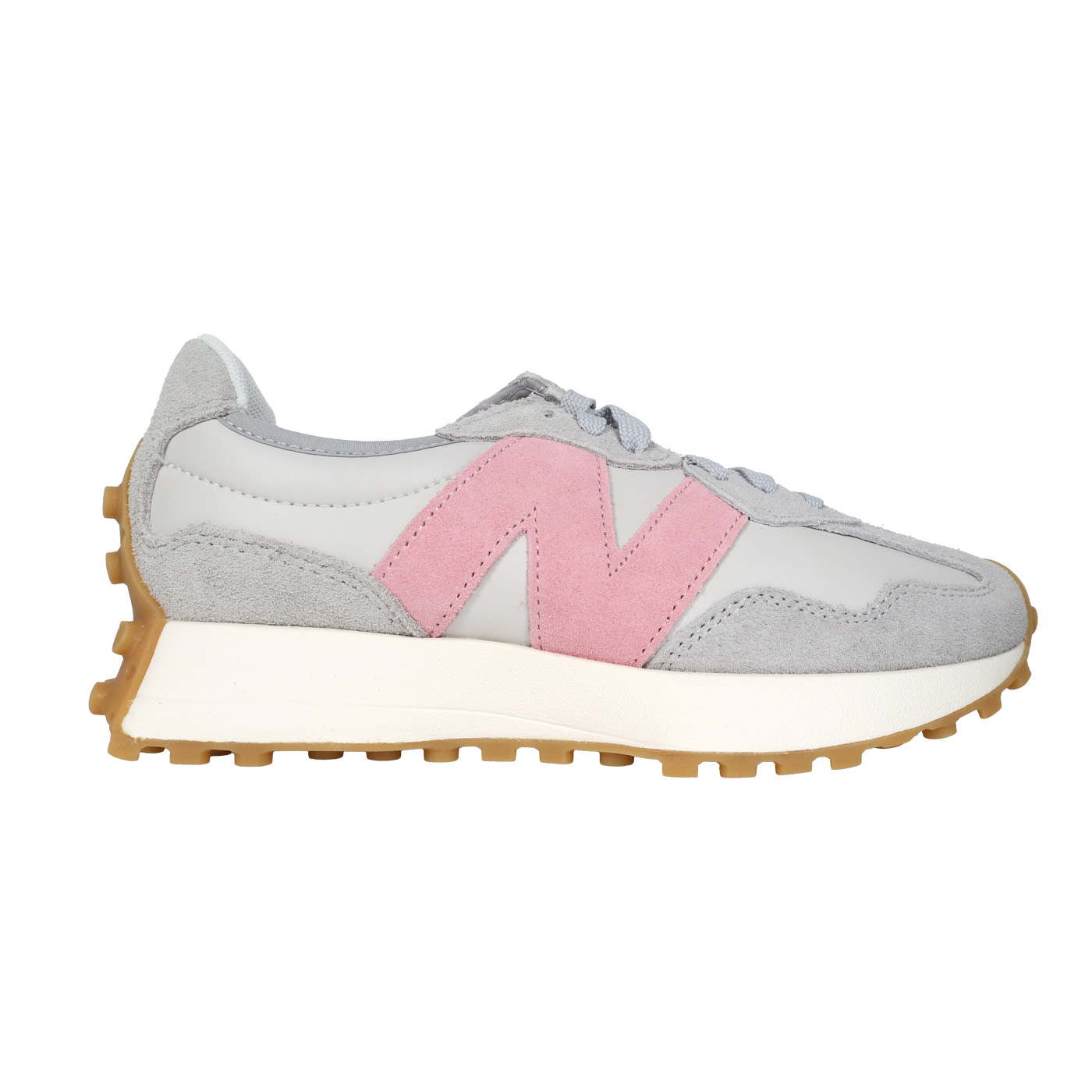 NEW BALANCE 女款運動鞋  WS327KAZ - 淺灰粉紅