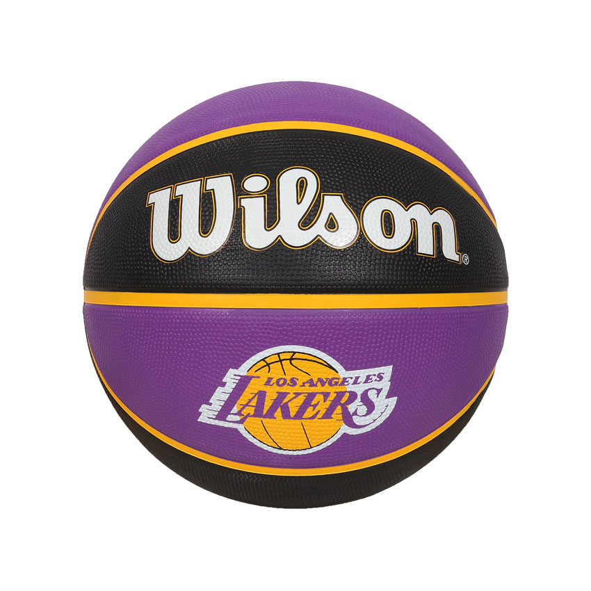 WILSON NBA隊徽系列 TIEDYE湖人 橡膠籃球 #7  WTB1500XBLAL - 黑紫黃白