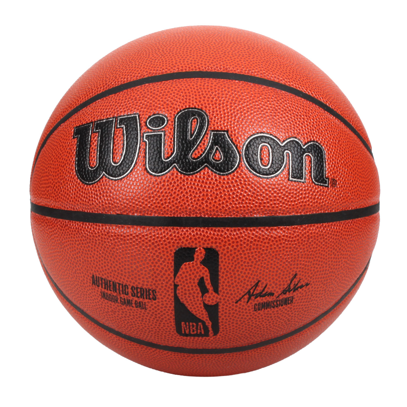 WILSON NBA AUTH系列室內合成皮籃球#7 WTB7100XB07 - 橘黑