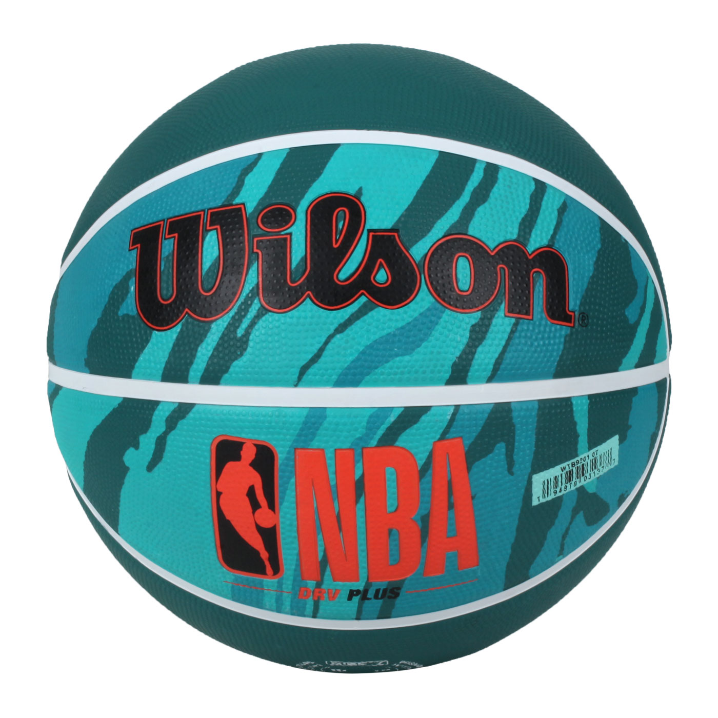 WILSON NBA DRV系列PLUS橡膠籃球#7 WTB9201XB07 - 綠橘黑