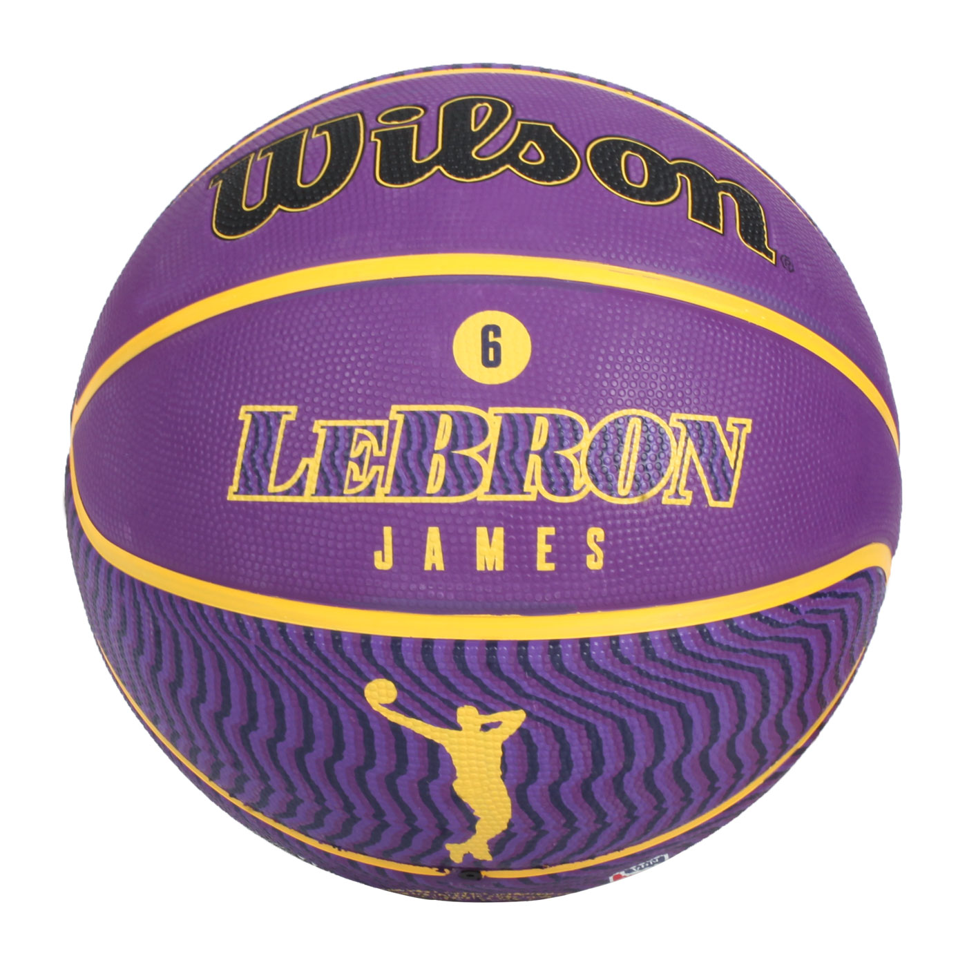 WILSON NBA球員系列22 LEBRON 橡膠籃球#7 WZ4005901XB7 - 葡萄紫黃黑