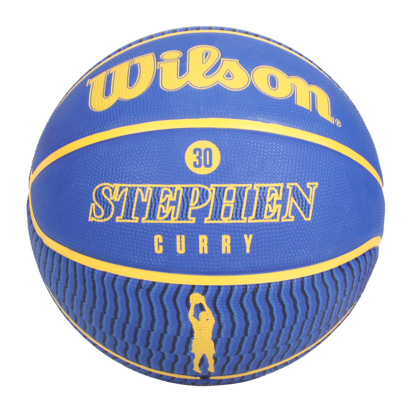 WILSON NBA球員系列22 STEPHEN 橡膠籃球#7 WZ4006101XB7 - 藍黃