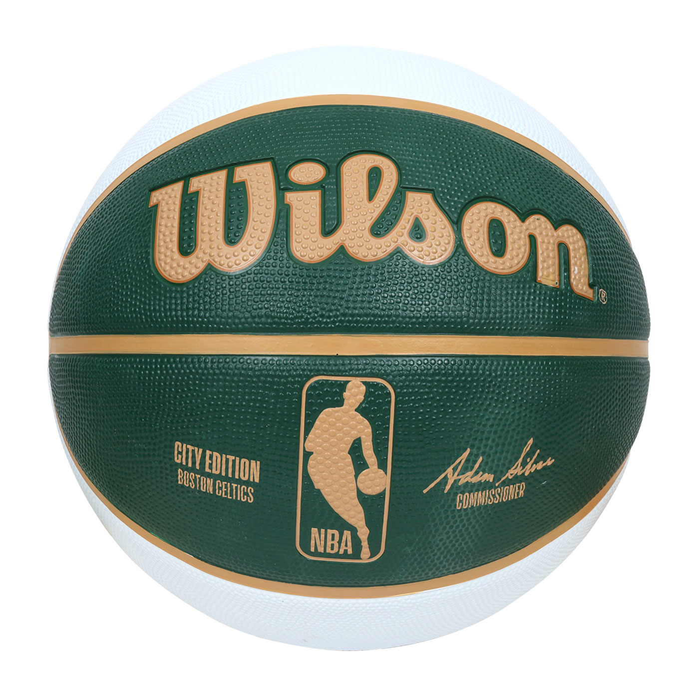 WILSON NBA城市系列-塞爾提克-橡膠籃球#7  WZ4024202XB7 - 綠白奶茶
