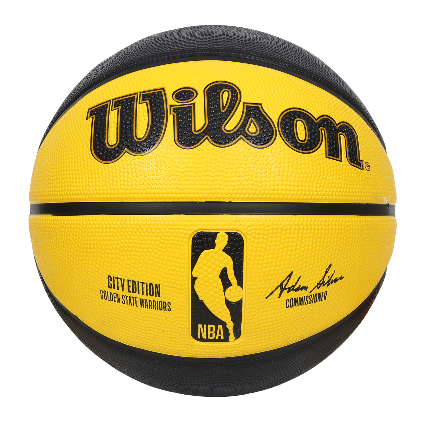 WILSON NBA城市系列-勇士-橡膠籃球#7  WZ4024210XB7 - 黃黑