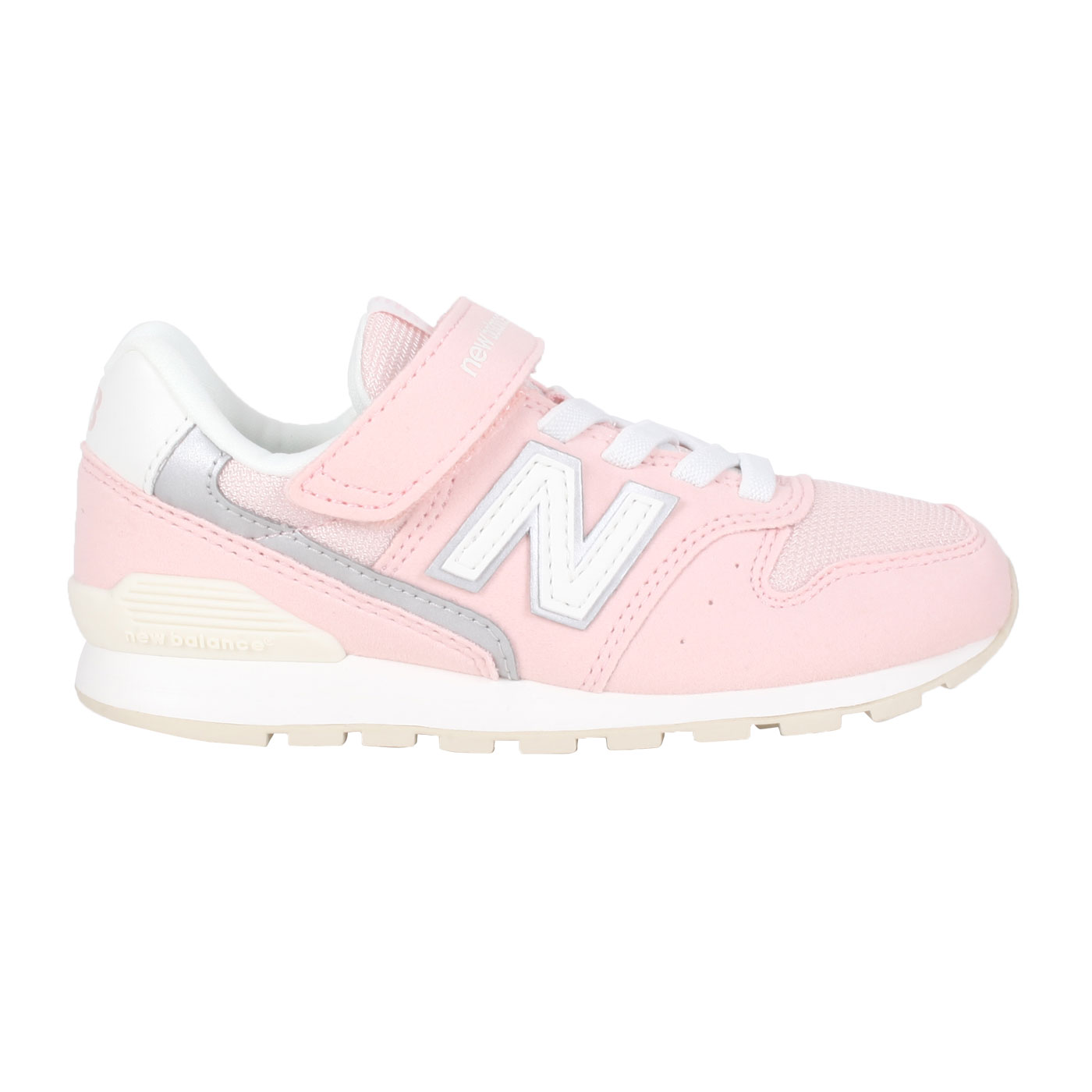 NEW BALANCE 大童休閒運動鞋-WIDE  YV996XC3 - 粉紅白灰
